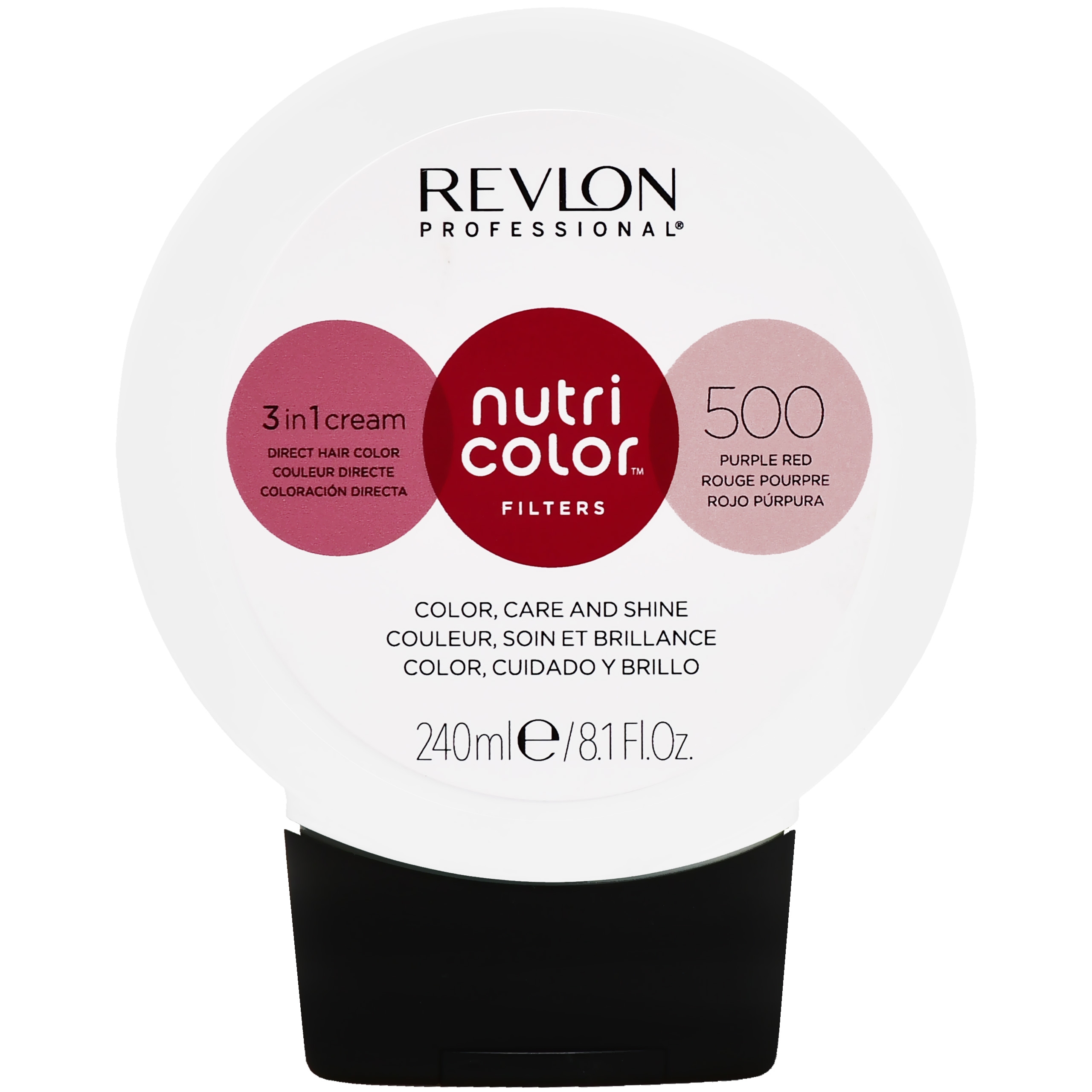 Revlon Nutri Color Mask – Maska koloryzująca do włosów, 240ml 500 Fioletowa Czerwień
