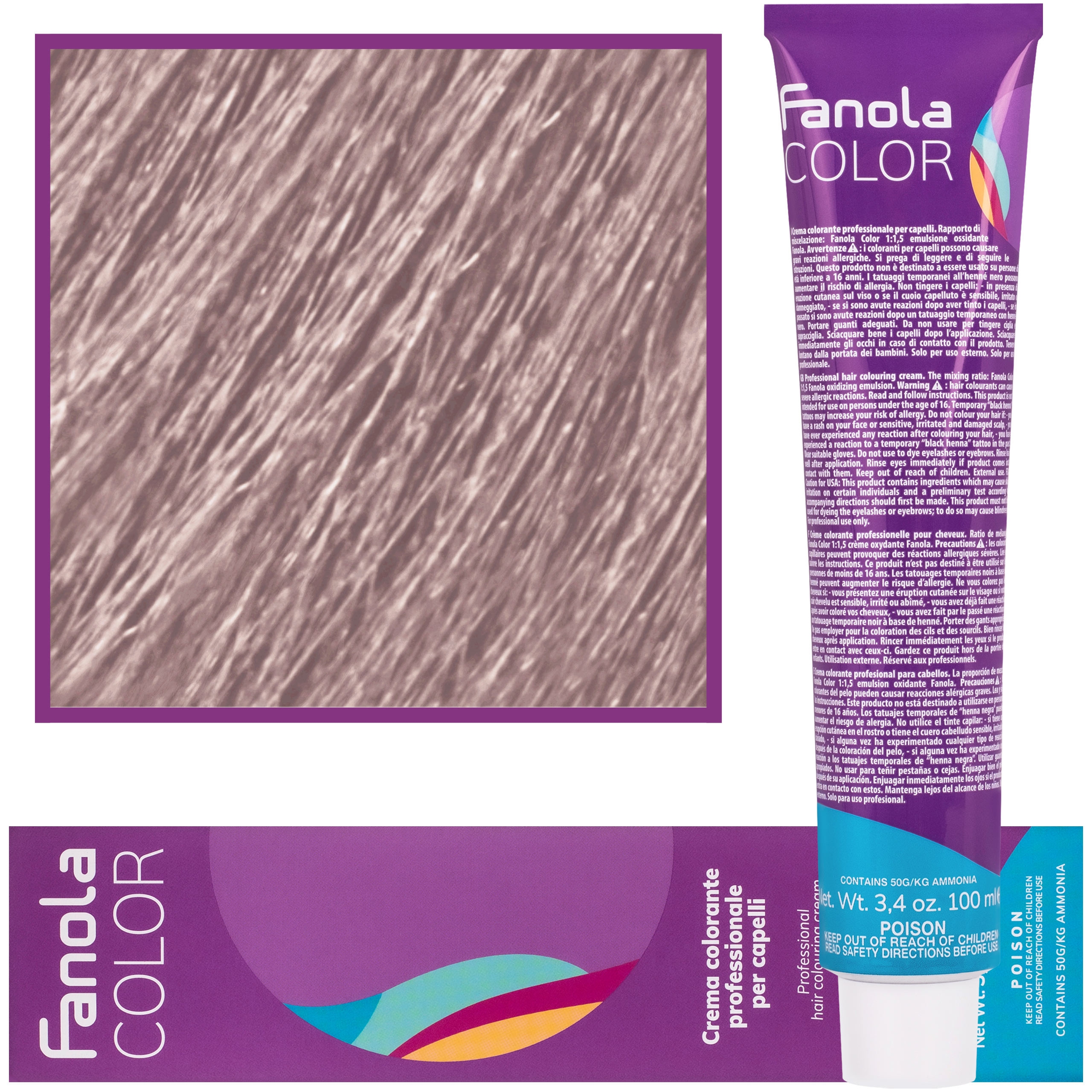 Image of Fanola Crema Color farba krem koloryzujący 100 ml 12.2 | Super Platynowy Blond Perła Extra