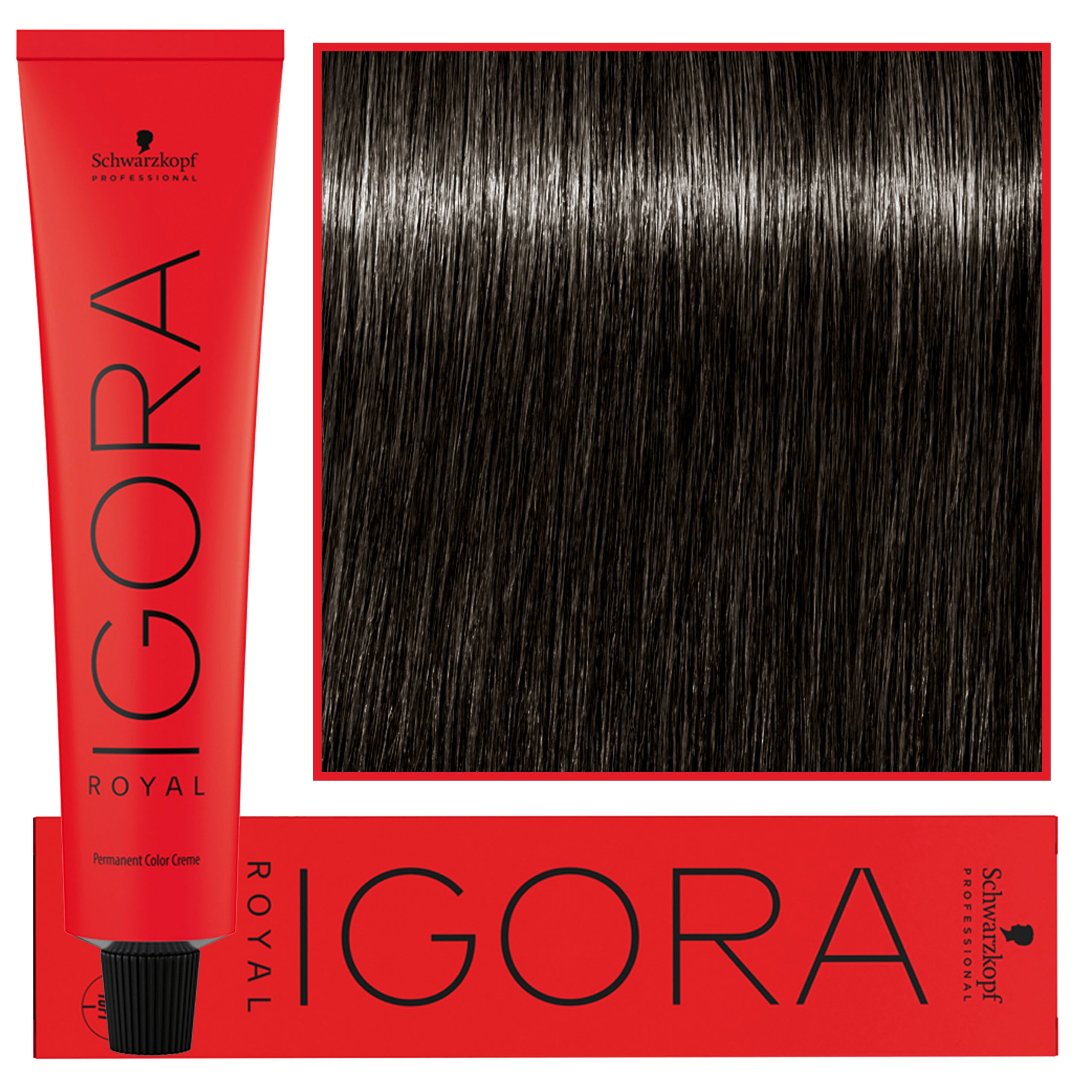 Image of Schwarzkopf Professional Igora Royal - trwała farba do włosów o innowacyjnej formule, 60ml 5-13 | Jasny Brąz Cendre Matowy