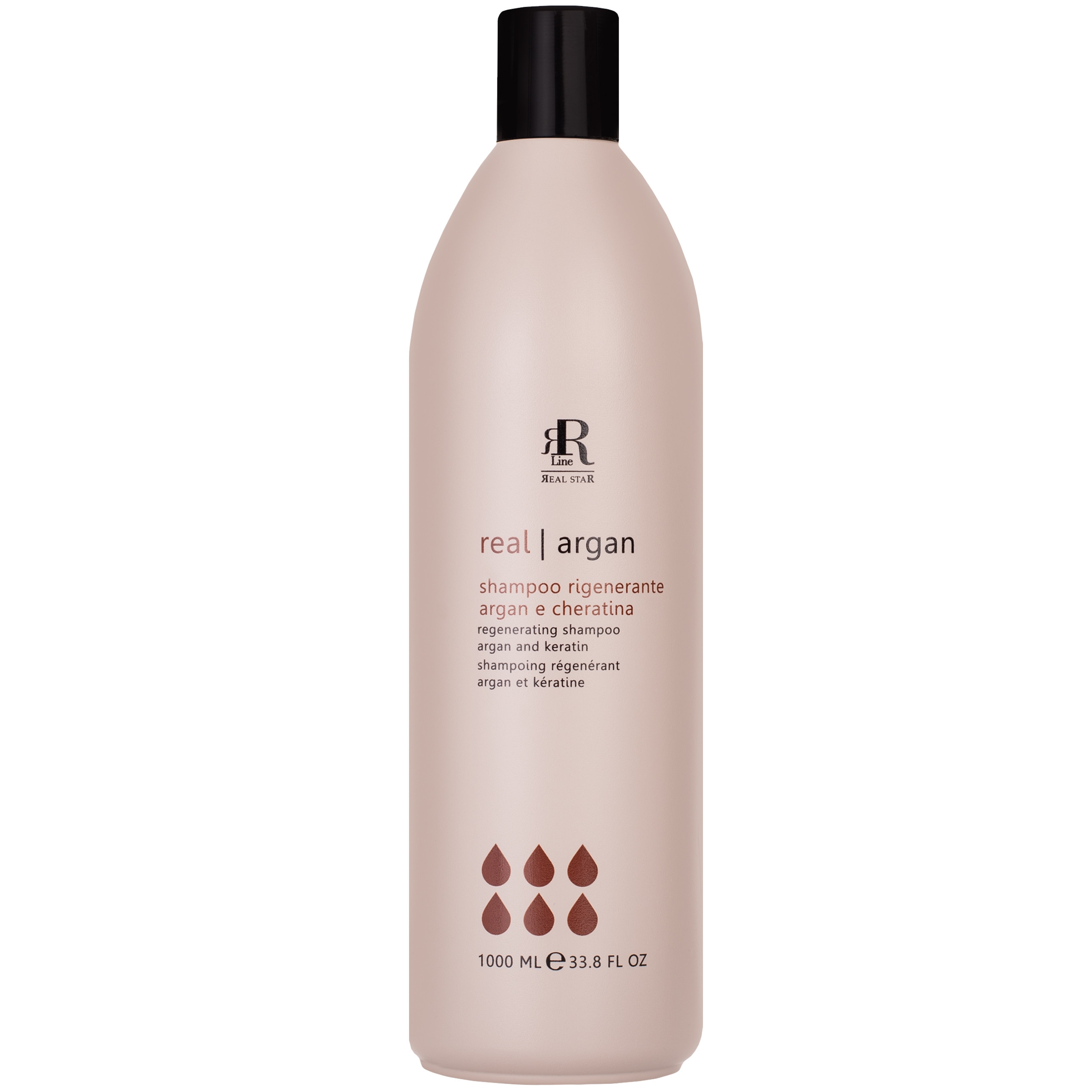 Image of RR Line Argan Star wzmacniający szampon, włosy zniszczone i łamliwe 1000ml