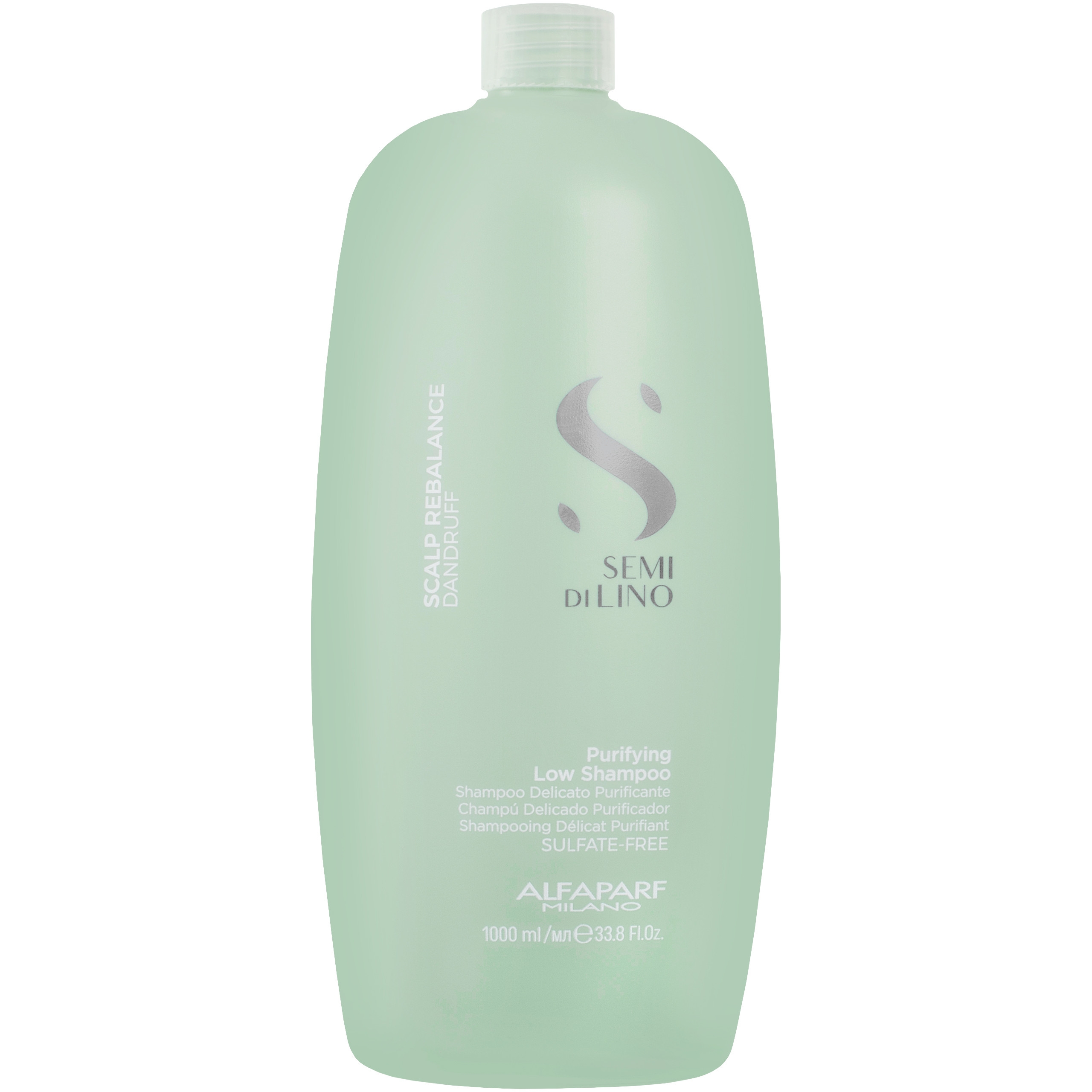 Image of Alfaparf Semi Di Lino Scalp Purifying Low Shampoo - szampon przeciwłupieżowy do włosów, 1000ml