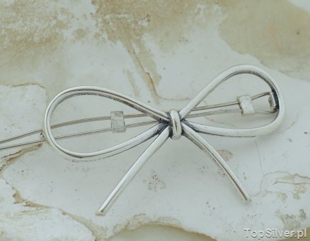 Image of KOKARDA - srebrna spinka do włosów