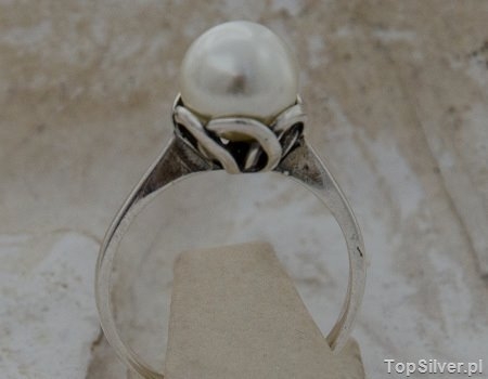 Image of OFELIA - srebrny pierścionek z perłami