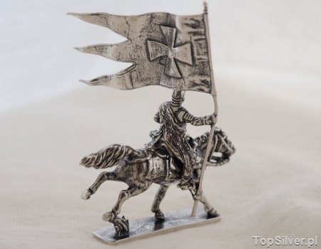 Image of POLSKA HUSARIA 6 - srebrna figurka WINGED HUSSAR