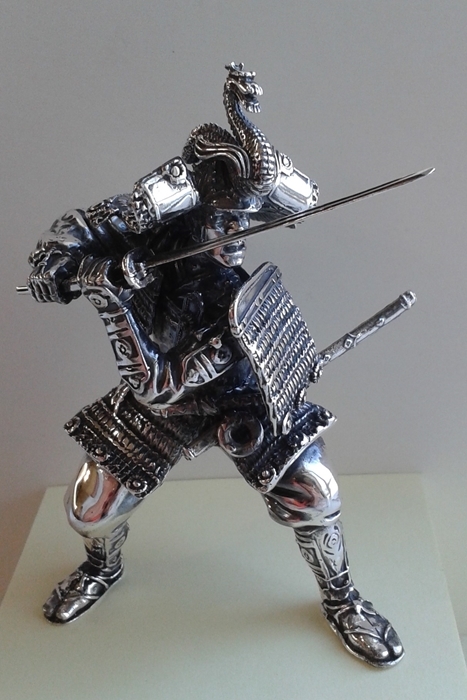 Image of RONIN - srebrna figurka japońskiego wojownika