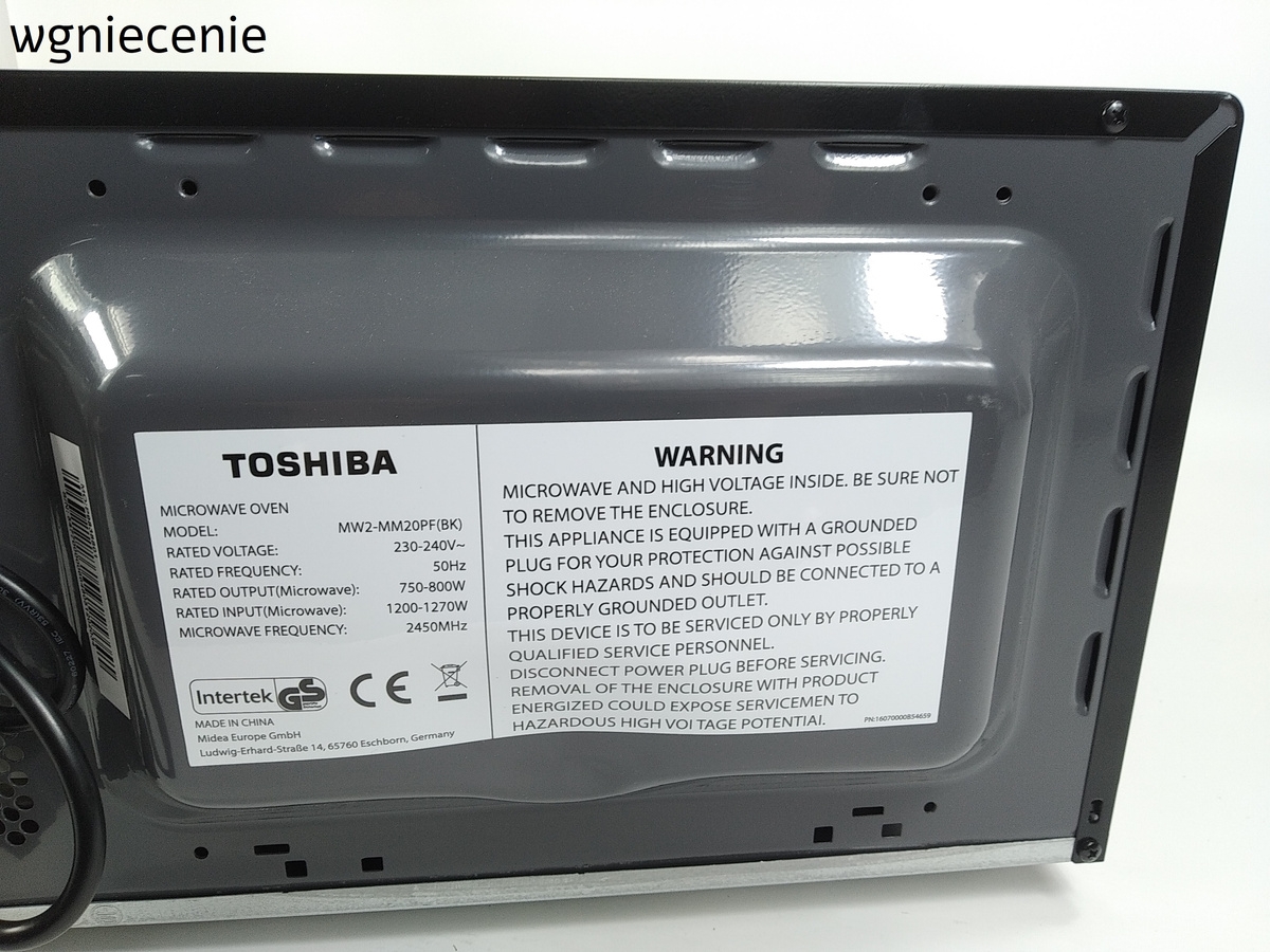 Kuchenka Mikrofalowa TOSHIBA MW2-MM20PF