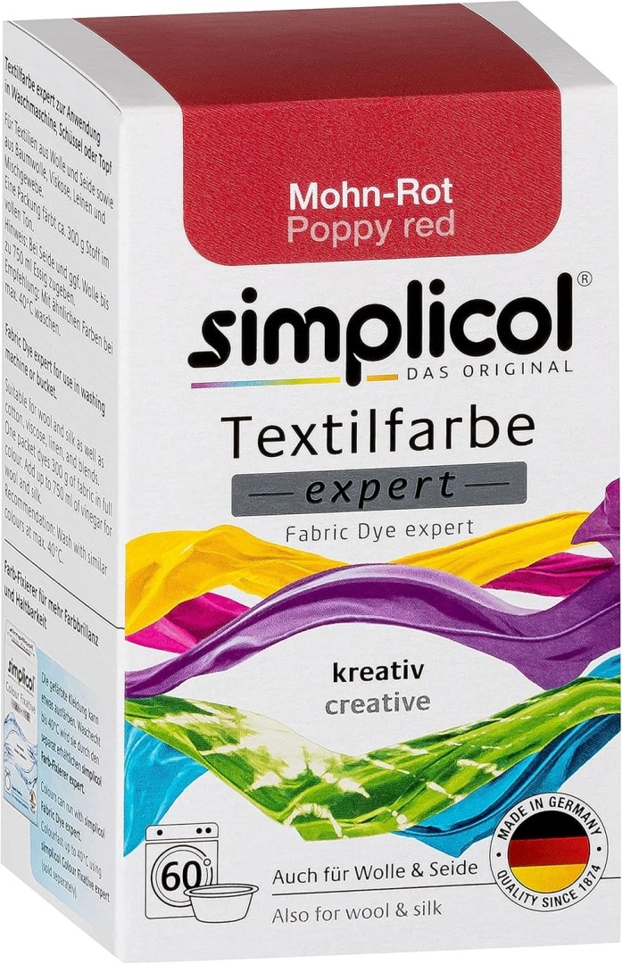 Barwnik do tkanin SIMPLIICOL czerwony mak