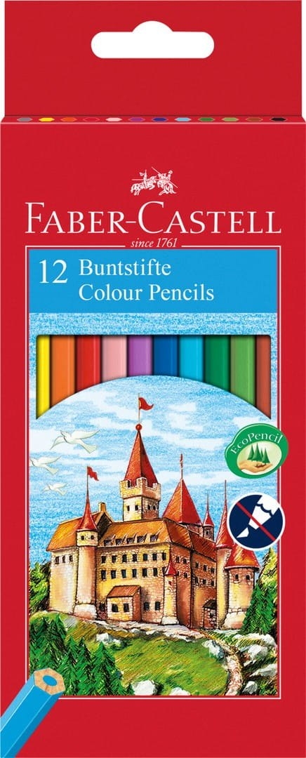 Kredki owkowe akwarelowe FABER CASTELL 12 szt