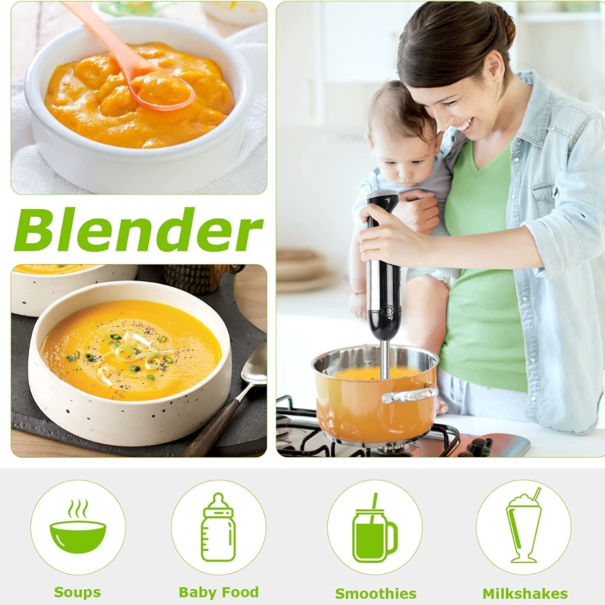 Blender rczny BONSENKITCHEN HB3203