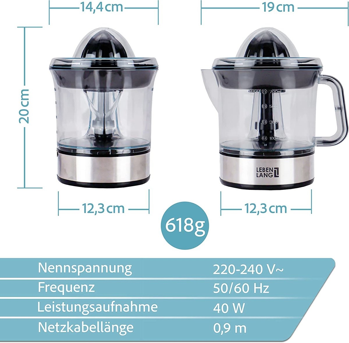 Wyciskarka do cytrusw LEBENLANG LB389