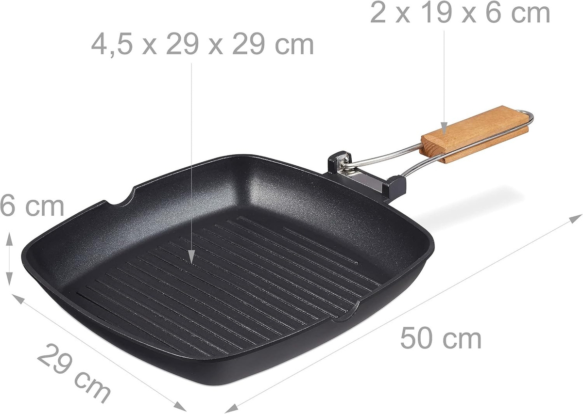 Patelnia grillowa RELAXDAYS 29 cm
