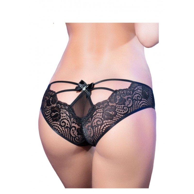 Czarne seksowne figi Chilirose