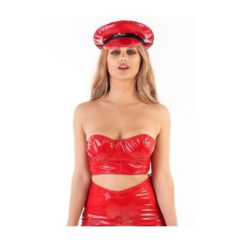 Czerwony stanik wetlook 