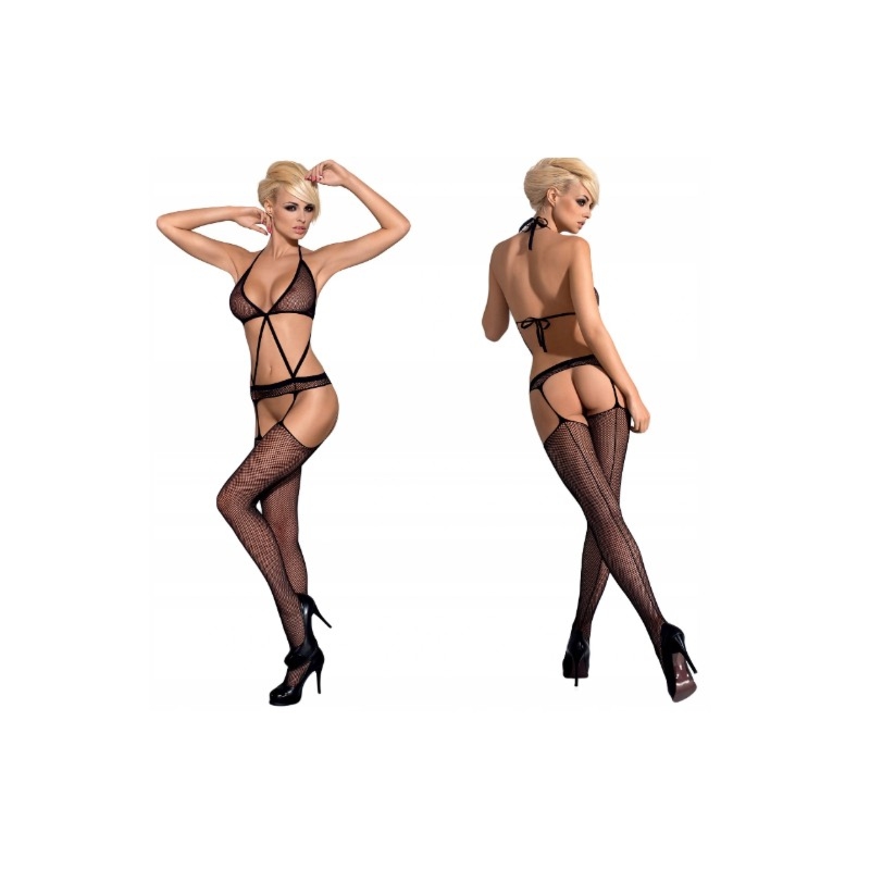 Stylowe bodystocking z elastycznego materiału 