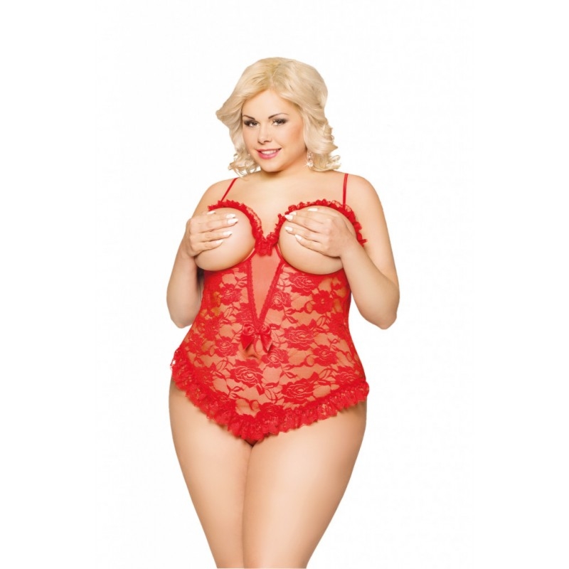 Czerwone body w większym rozmiarze 