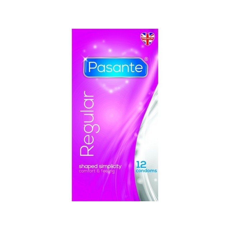 Anatomiczne prezerwatywy Pasante 12 sztuk Regular 