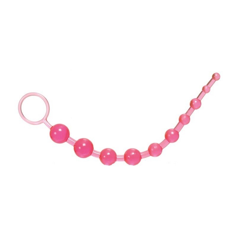 Żelowe koraliki analne - 28 cm