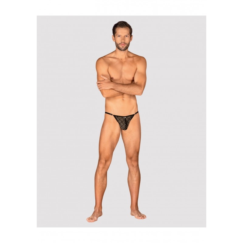 Czarne stringi męskie 