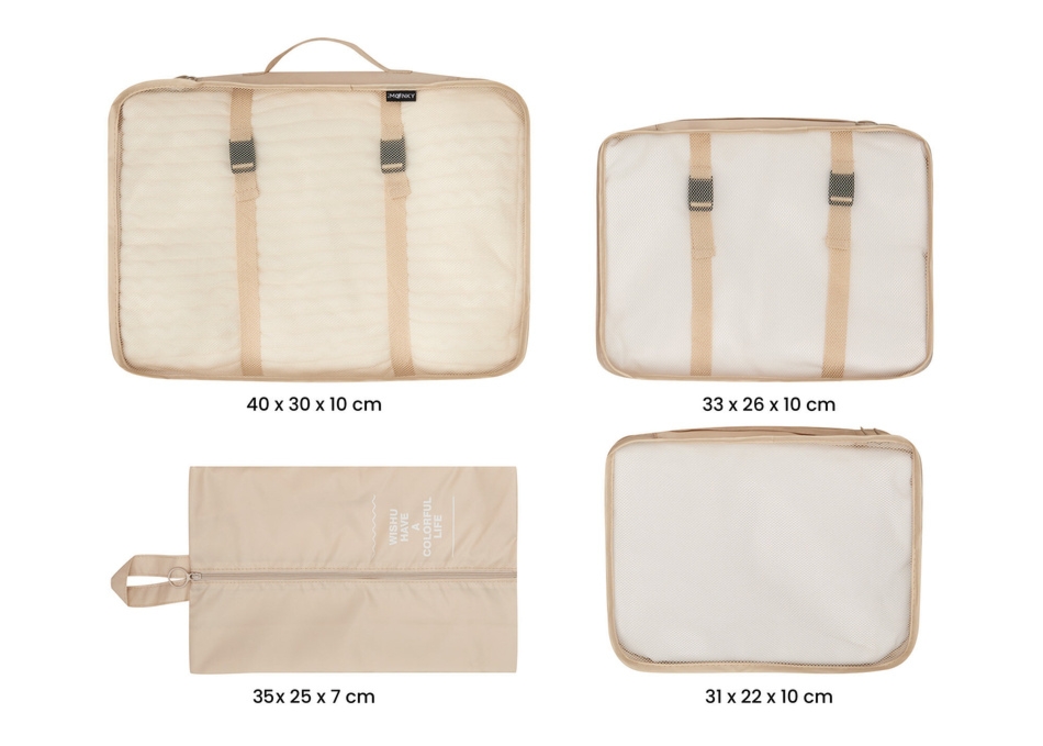 Organizer do walizki BLU MOONKY beżowy