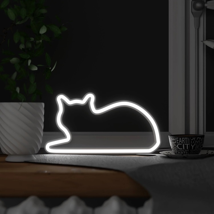 Image of Lampa Neonowy Kot