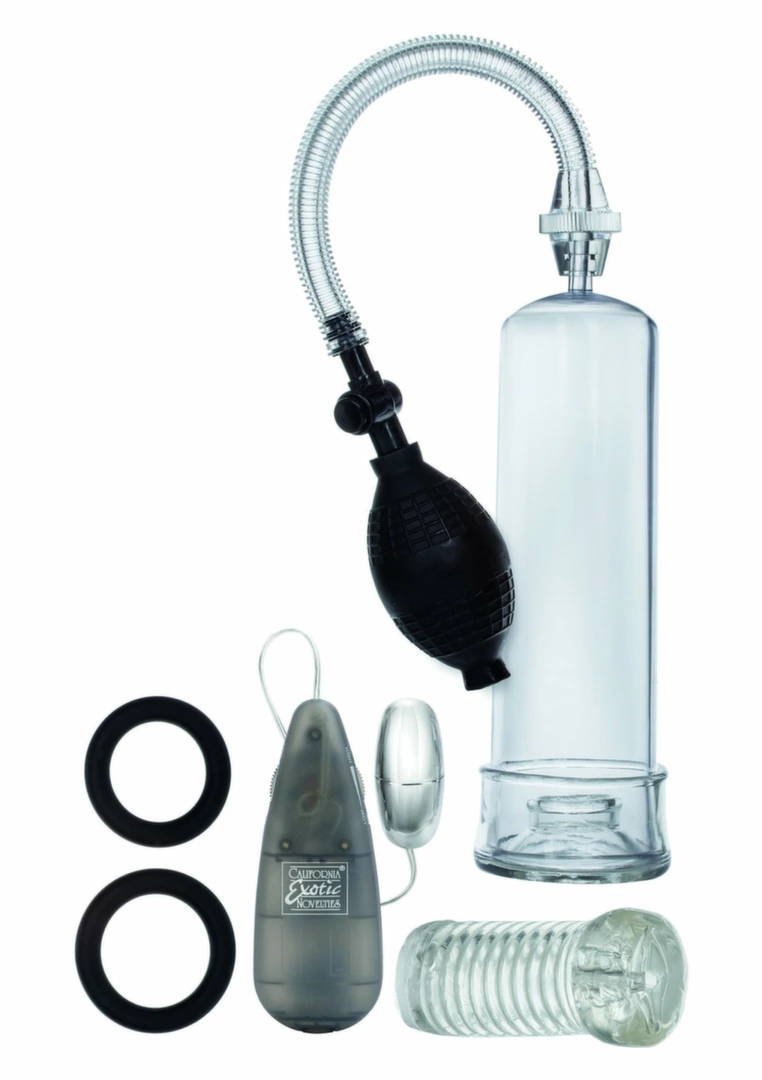 CalExotics Apollo Sta-Hard Kit zestaw wsparcia erekcji i treningu, z pierścieniami i stymulatorem
