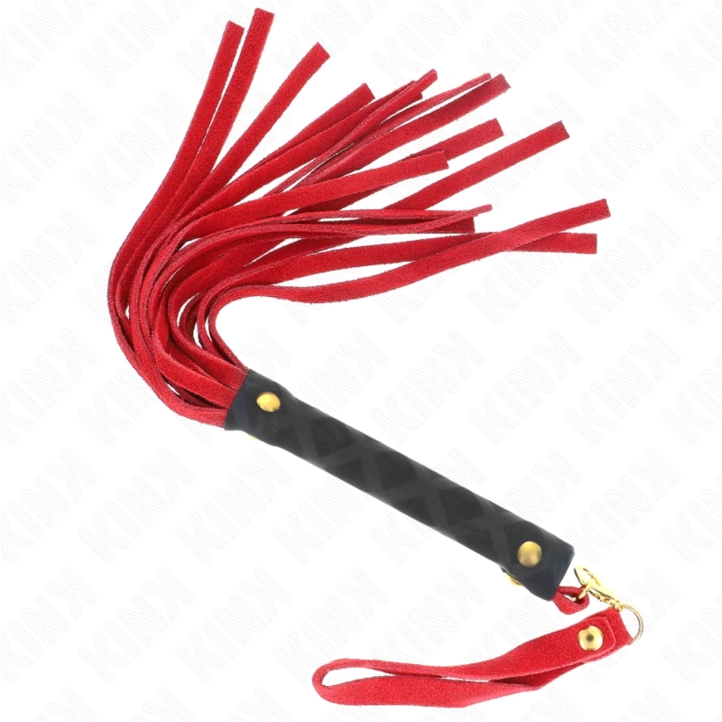 KINK Mini Bat Czerwony Zamszowy 30 cm – Poręczny Model z Ergonomiczną Rączką