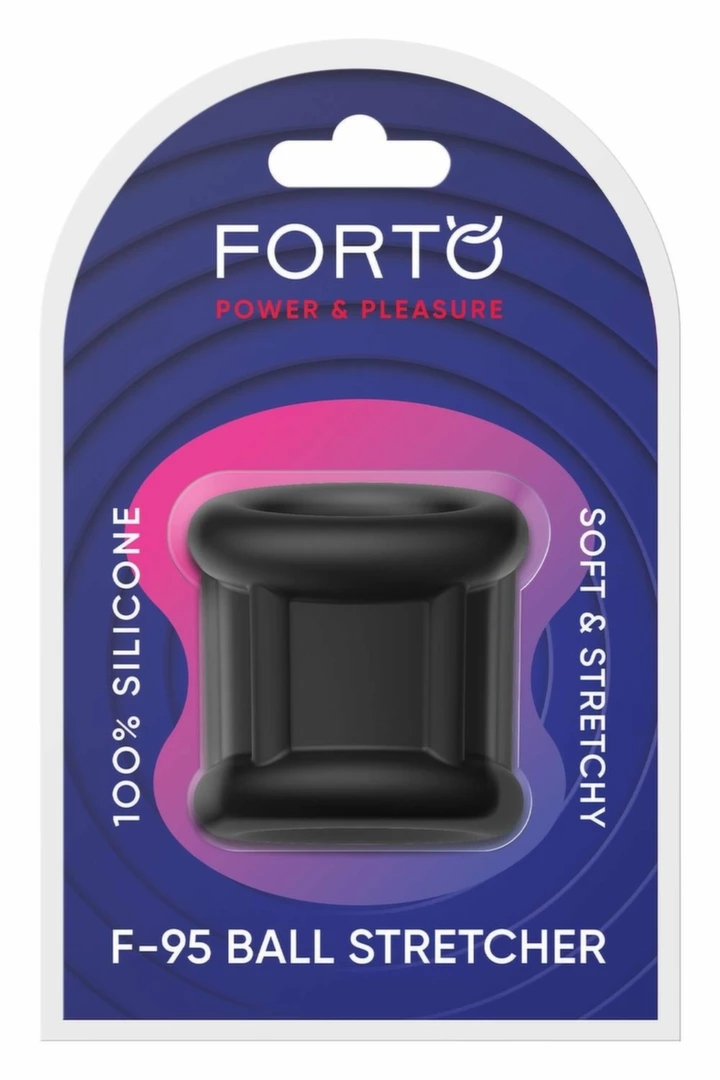 FORTO F-95 Tubular silikonowy pierścień anatomiczny czarny, zakrzywiony