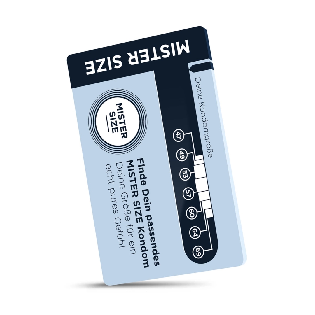 Mister Size Sizer Tool - niemiecki miernik doboru rozmiaru prezerwatyw, plastikowy