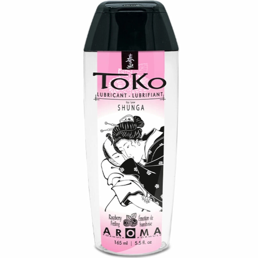 Shunga TOKO Smar Aromatyzowany Malinowy 165ml – lubrykant wodny, zapach maliny