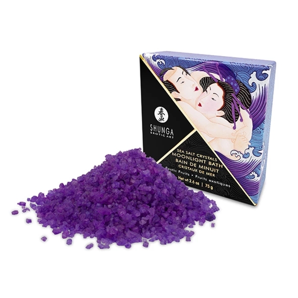 Shunga Bath Salts Exotic Fruits sól do kąpieli 75g, minerały z Morza Martwego, egzotyczny aromat