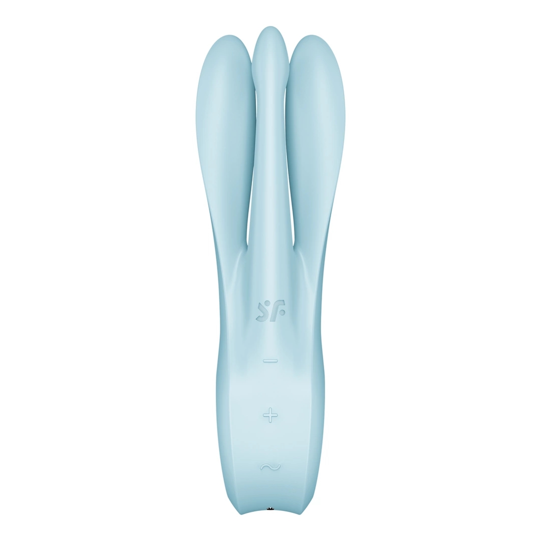 Satisfyer Threesome 1 – model z trzema silnikami, elastyczne ramiona, silikon medyczny, fioletowy