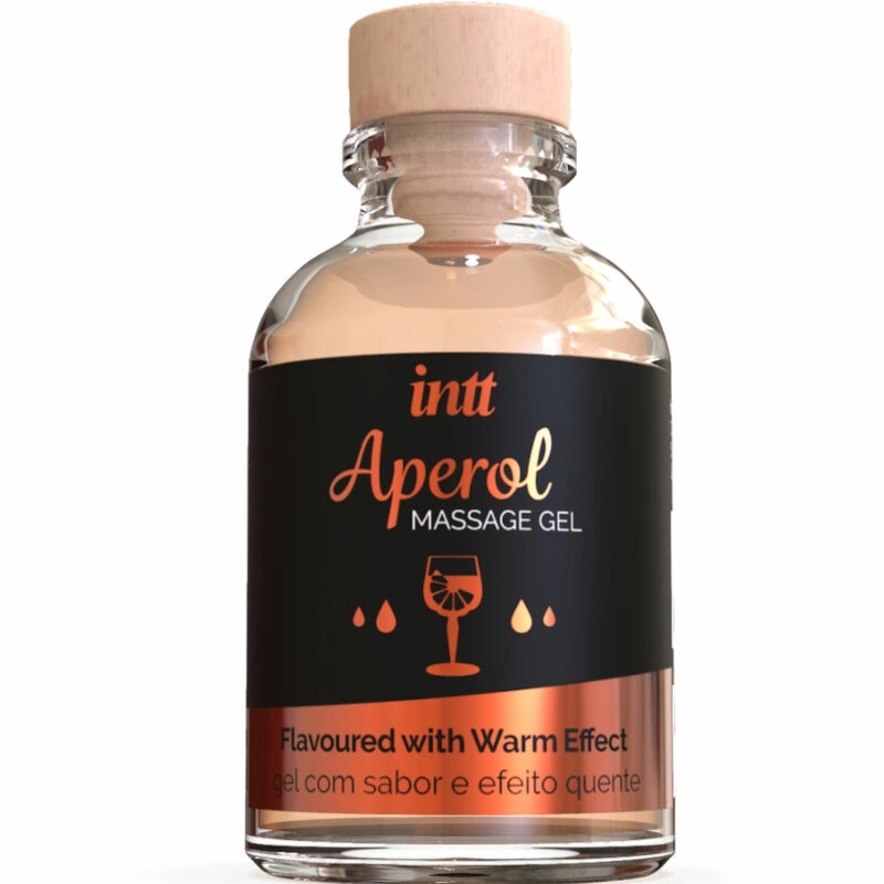 INTT Żel do masażu Aperol z efektem intensywnego ciepła 30ml – owocowy aromat, lekka formuła