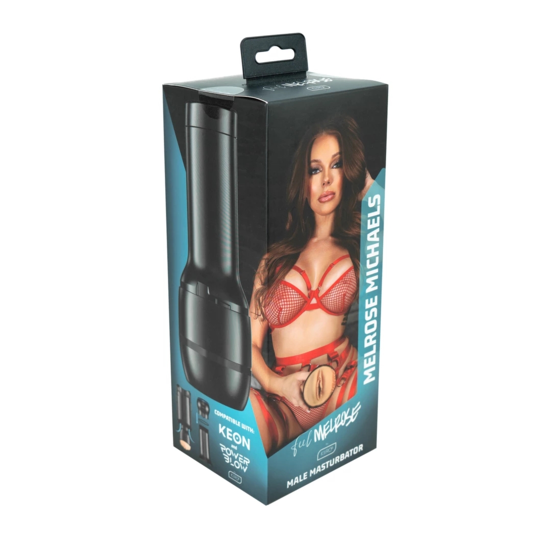 Kiiroo FeelMelRose Melrose Michaels czarna – wkładka kompatybilna z Keon, PowerBlow
