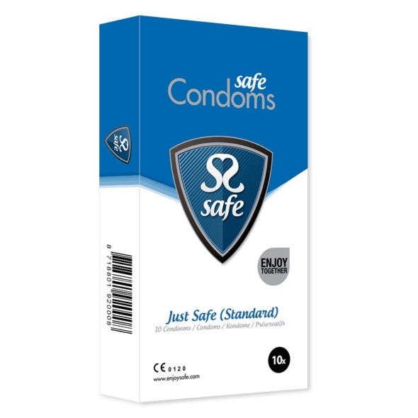 SexShop - Prezerwatywy klasyczne - Safe Just Safe Condoms 10szt - online