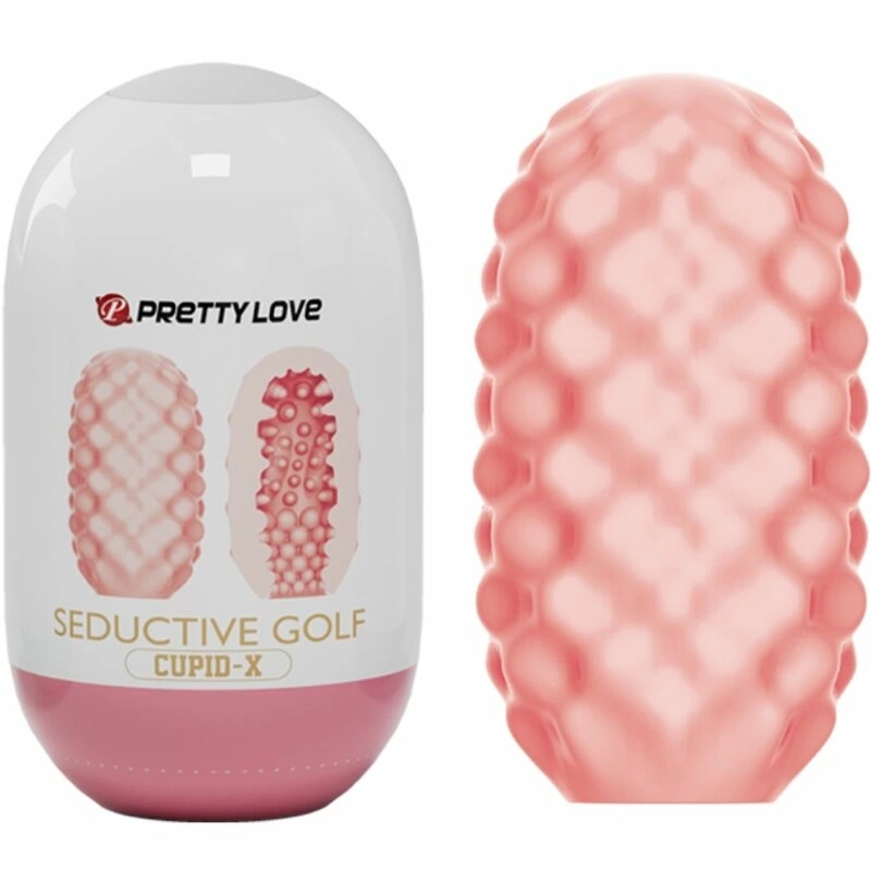 Pretty Love CUPID X – różowy rękaw anatomiczny, elastyczny TPR, 100x56mm, wodoodporny
