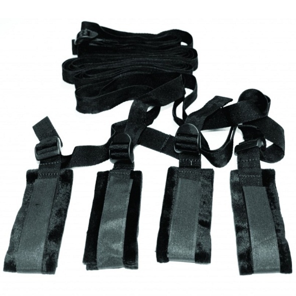 SexShop - S&M Bed Bondage Restraint Kit – Zestaw kajdanek i pasów - online
