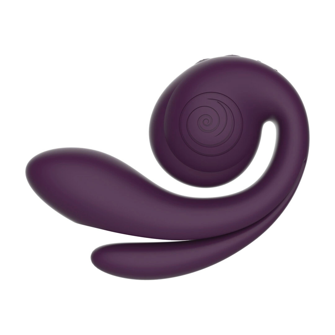 SVibe GIZI Pro Triple Stimulator Grapo fioletowy model 3w1 z adaptacyjną powierzchnią