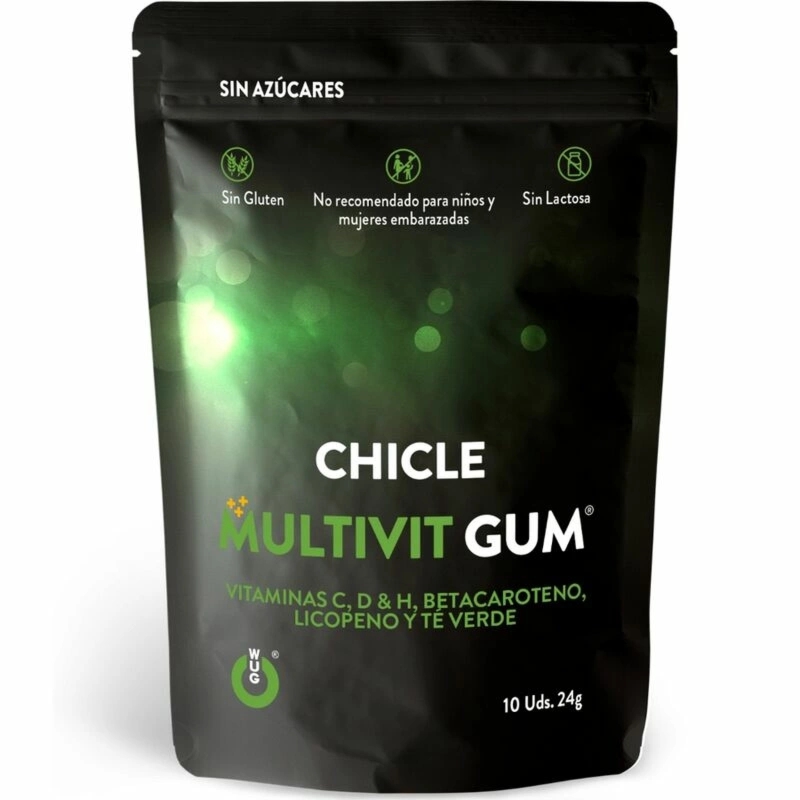WUG Multivit GUM 10 szt. – guma do żucia z witaminami, beta-karotenem i zieloną herbatą