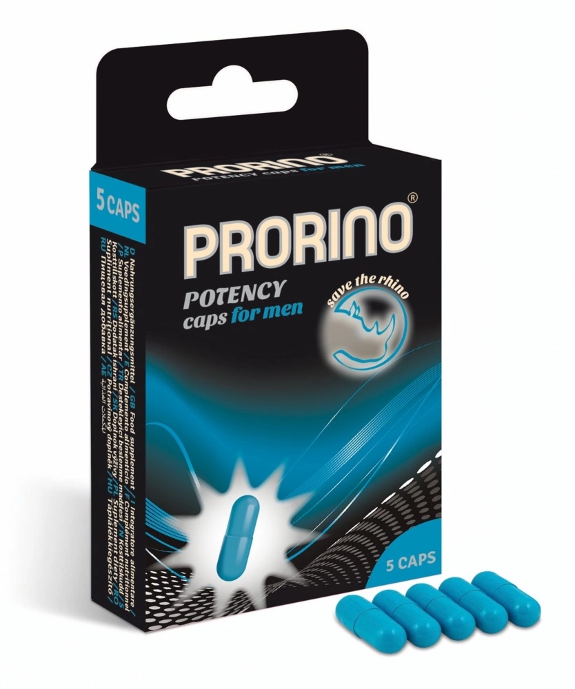 Prorino Potency kapsułki dla mężczyzn 5 sztuk – suplement diety, wsparcie witalności