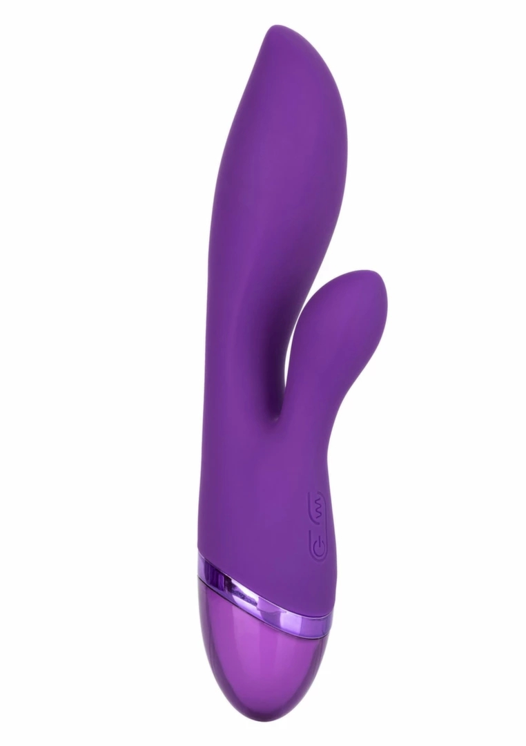 Aura Dual Lover silikonowy masażer dwusilnikowy, 12 trybów, ergonomiczny, fioletowy