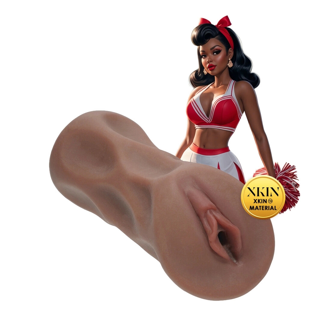 Pinup Dolls Cheerleader Cutie Cherry Splitz TPE Large – brązowy, anatomiczny model, 321g