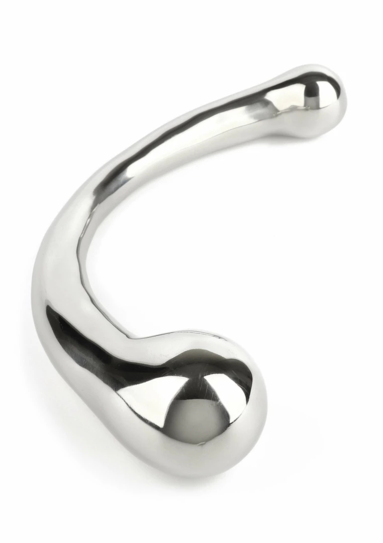 Mr. Steel The Curvy G-spot Double Ended stalowy model dwustronny, zakrzywiony