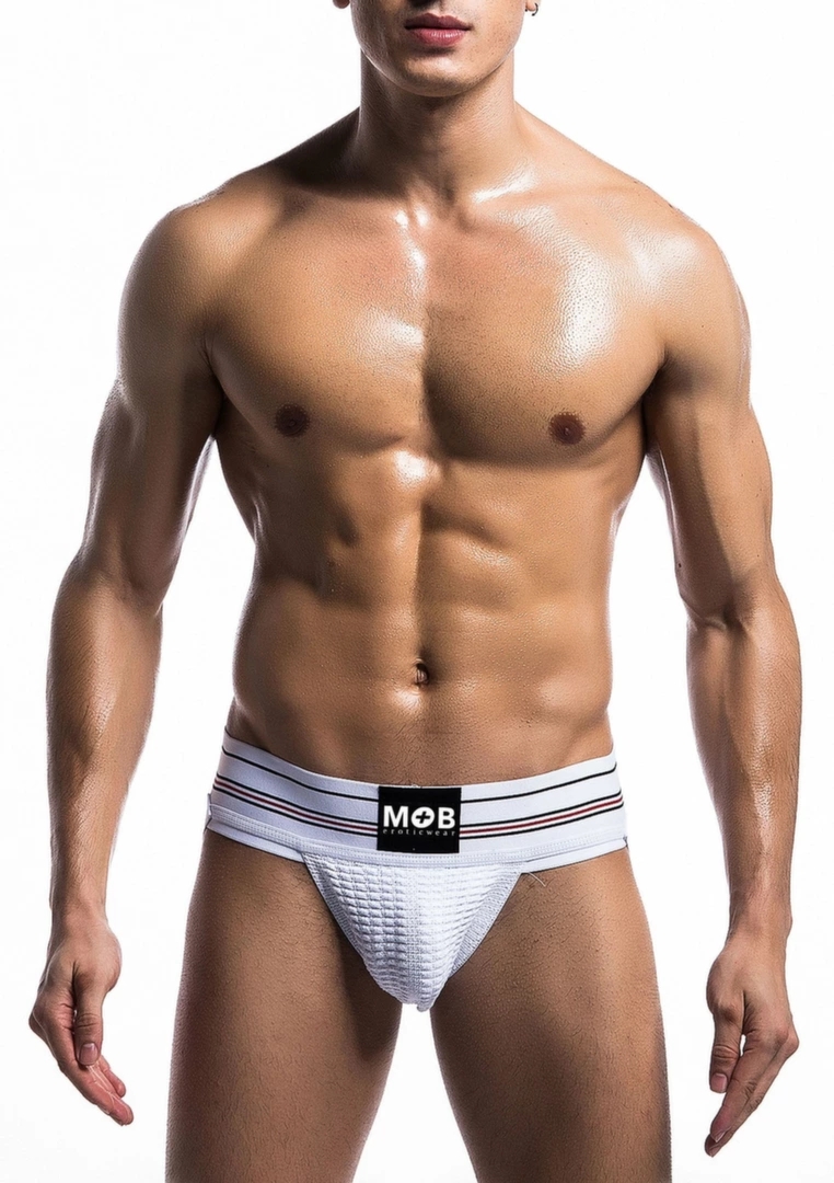 Fetish Classic Wide Jockstrap czarny – szeroki pas, anatomiczny kroj, oddychający materiał