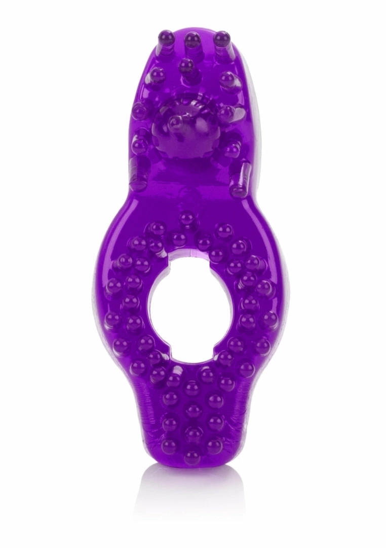 CalExotics Super Stretch Enhancer Ring – elastyczny pierścień TPR z żebrowaniem, przezroczysty