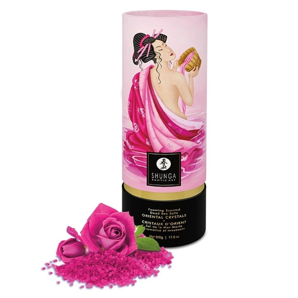 Shunga Bath Salts Aphrodisia 500g – aromatyczna sól do kąpieli z minerałami Morza Martwego