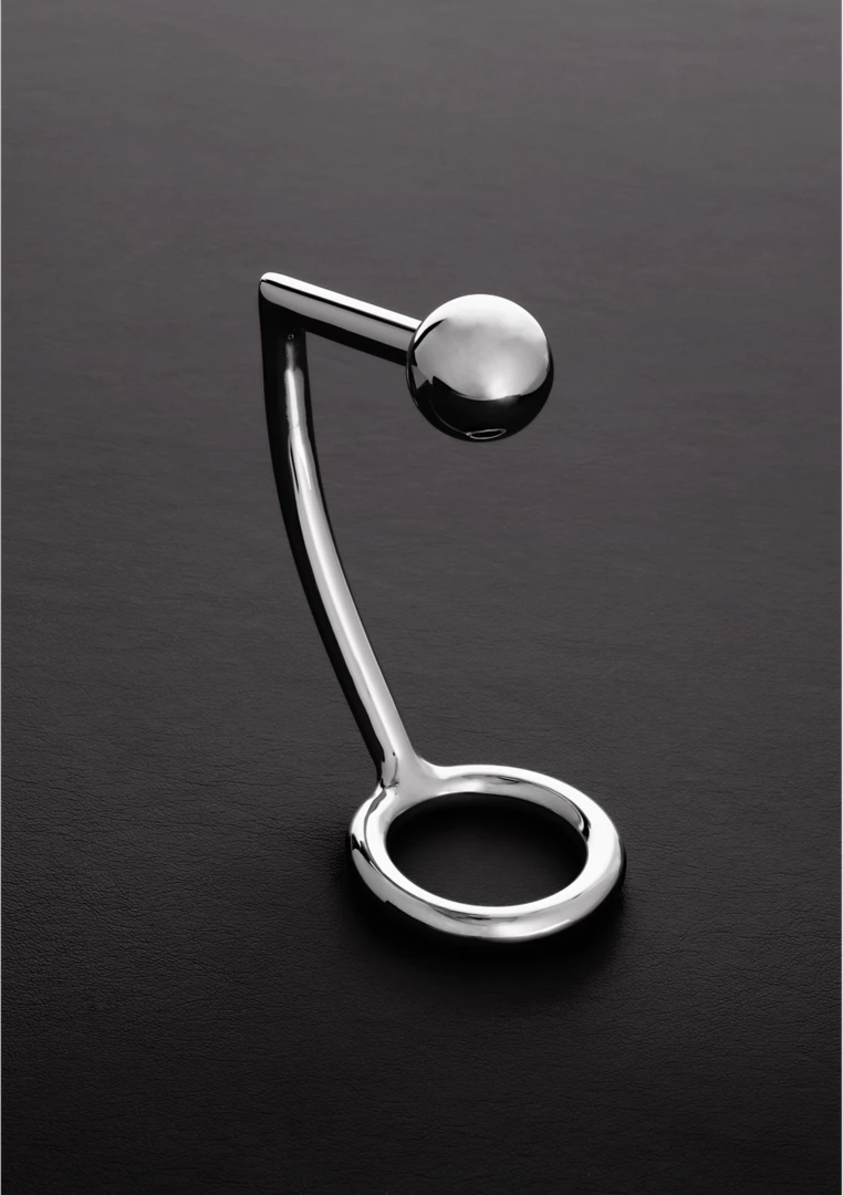 Steel – stalowy pierścień intymny z wyjmowaną kulką 50/30 mm