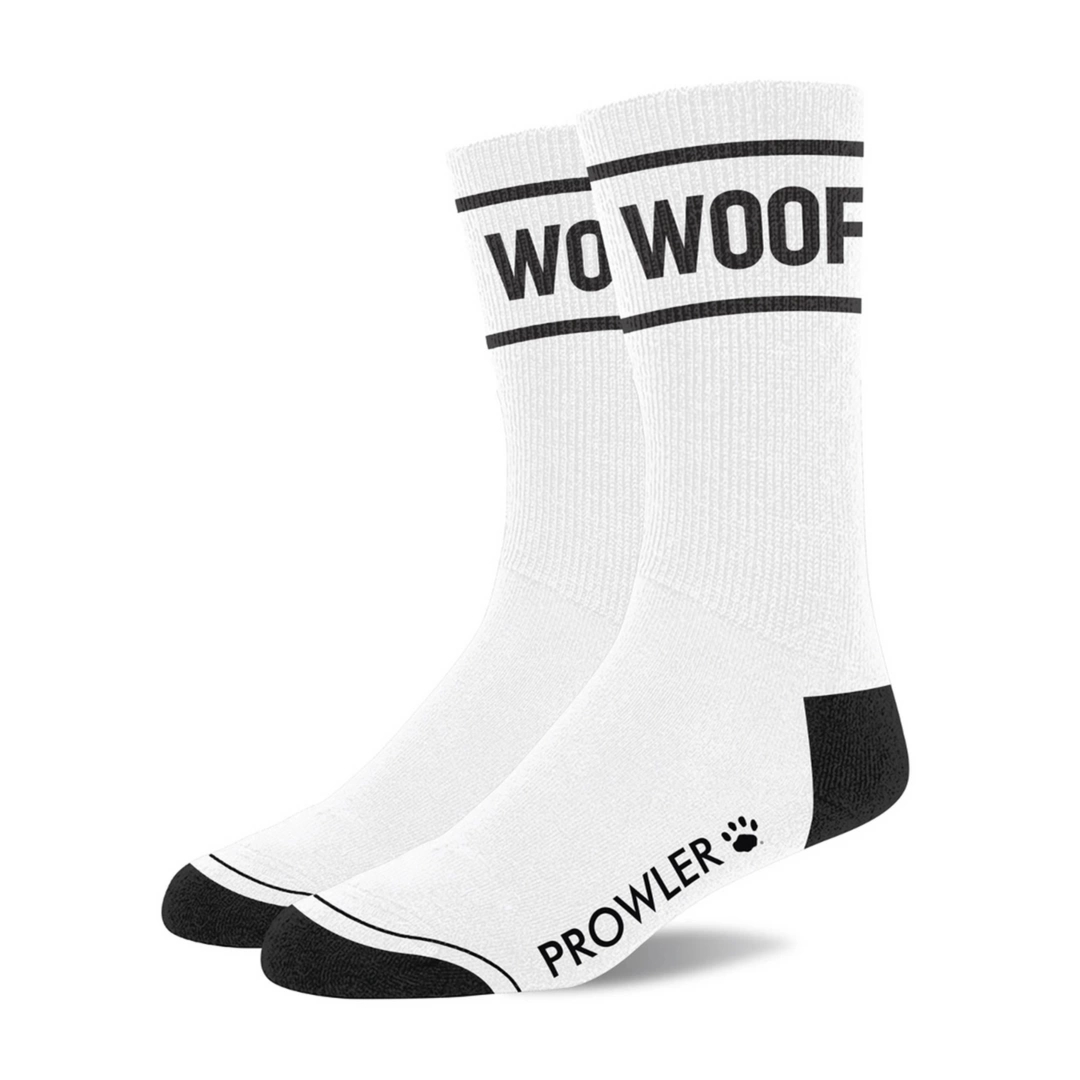 Prowler Skarpety WOOF Red – czarno-białe, komfortowy materiał, uniwersalny rozmiar