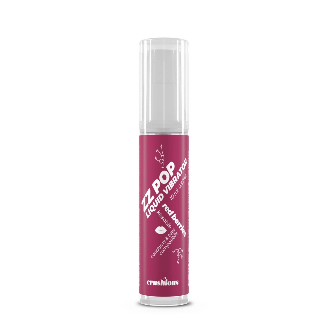 ZZ Pop Kissable Liquid Red Berries 10ml – żel z efektem pulsującym, owocowy aromat, ekstrakt Spilanthes