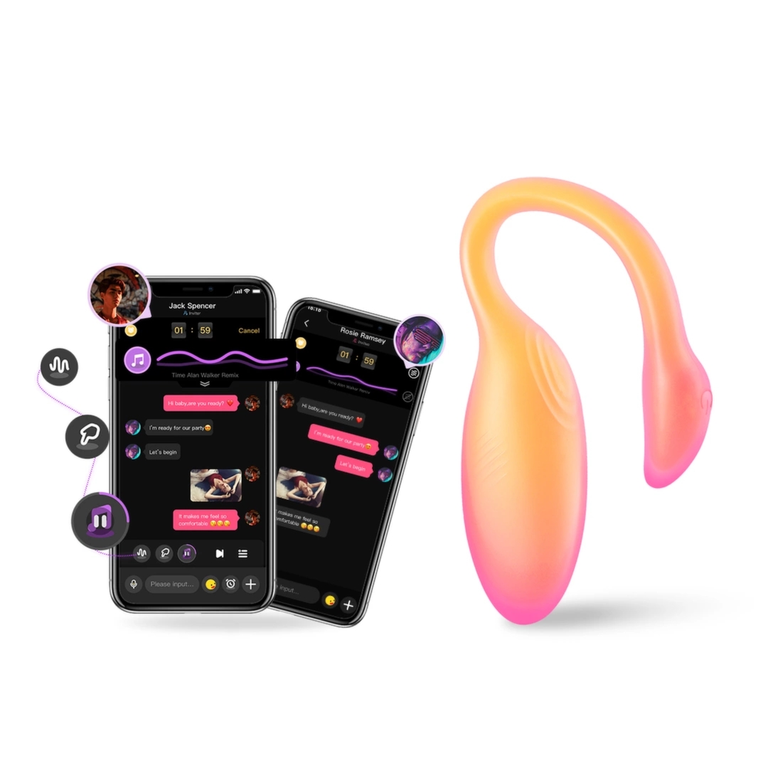 Magic Motion Flamingo Max Orange – inteligentny trener Kegla z wibracją, IPX6, aplikacja
