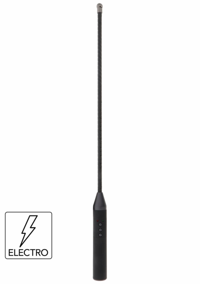 HIDDEN DESIRE Electro Shock Cane elastyczny bat z elektroimpulsami, gumowany uchwyt, USB